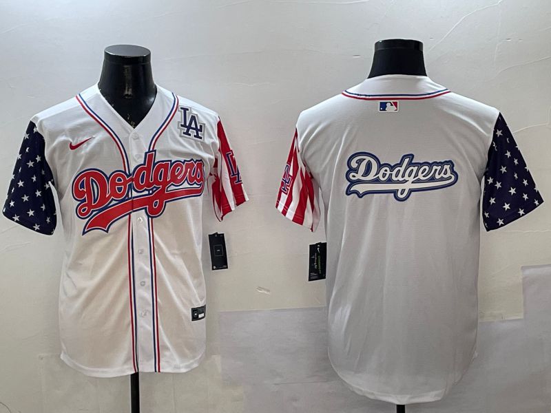 Men Los Angeles Dodgers Blank White a generation of national flags Joint name 2025 Nike MLB Jersey style 16->los angeles dodgers->MLB Jersey